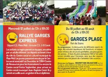 Programme juillet