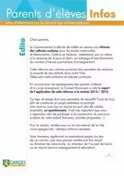 Parents d'élèves Infos  mai 2013