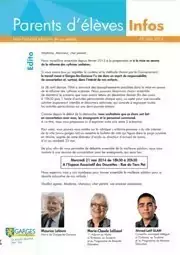 Parents d'élèves Infos  mai 2014