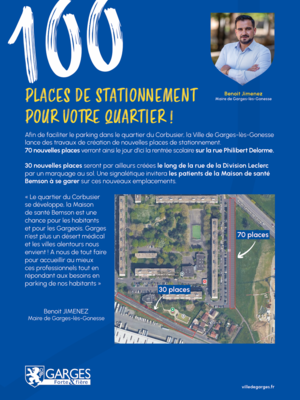 100 places de stationnement - Corbusier